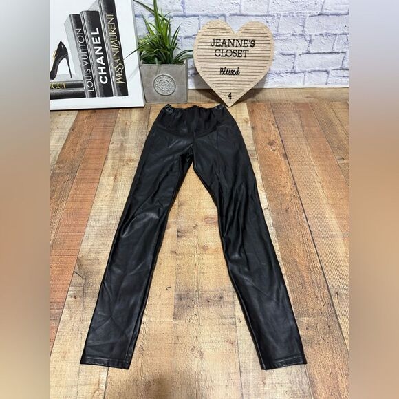 Wilfred Free Daria Pant High Waisted Vegan Leather Leggings Black Size XS - Picture 11 of 14